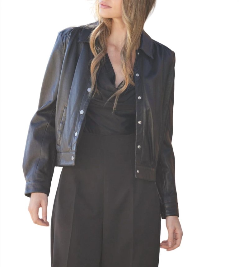 Chiyenne Rf Leather Jacket In Black - Black