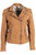 Karyn Leather Jacket In Cognac