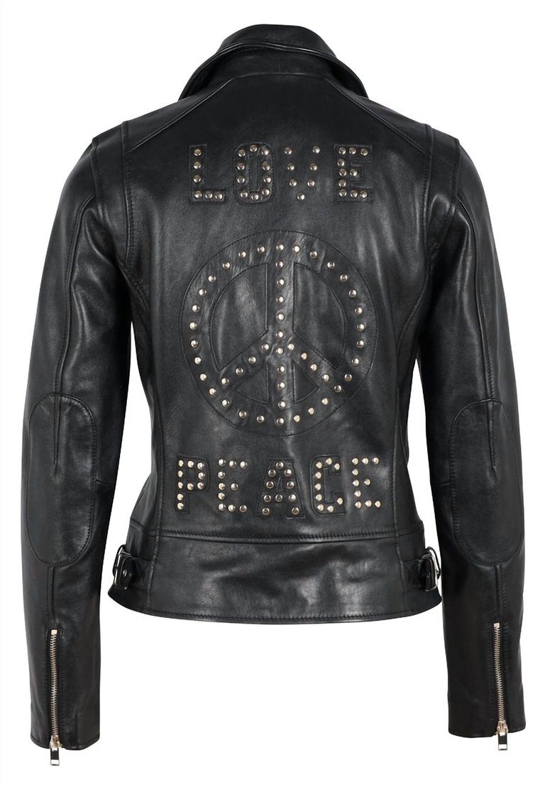 Mauritius Women's Love Peace Roxy Jacket In Black