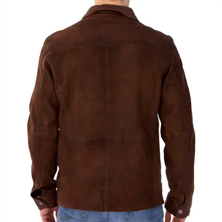 Sedro Leather Jacket In Brown