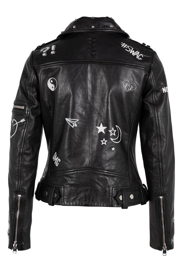 Tavi Rf Leather Jacket In Black