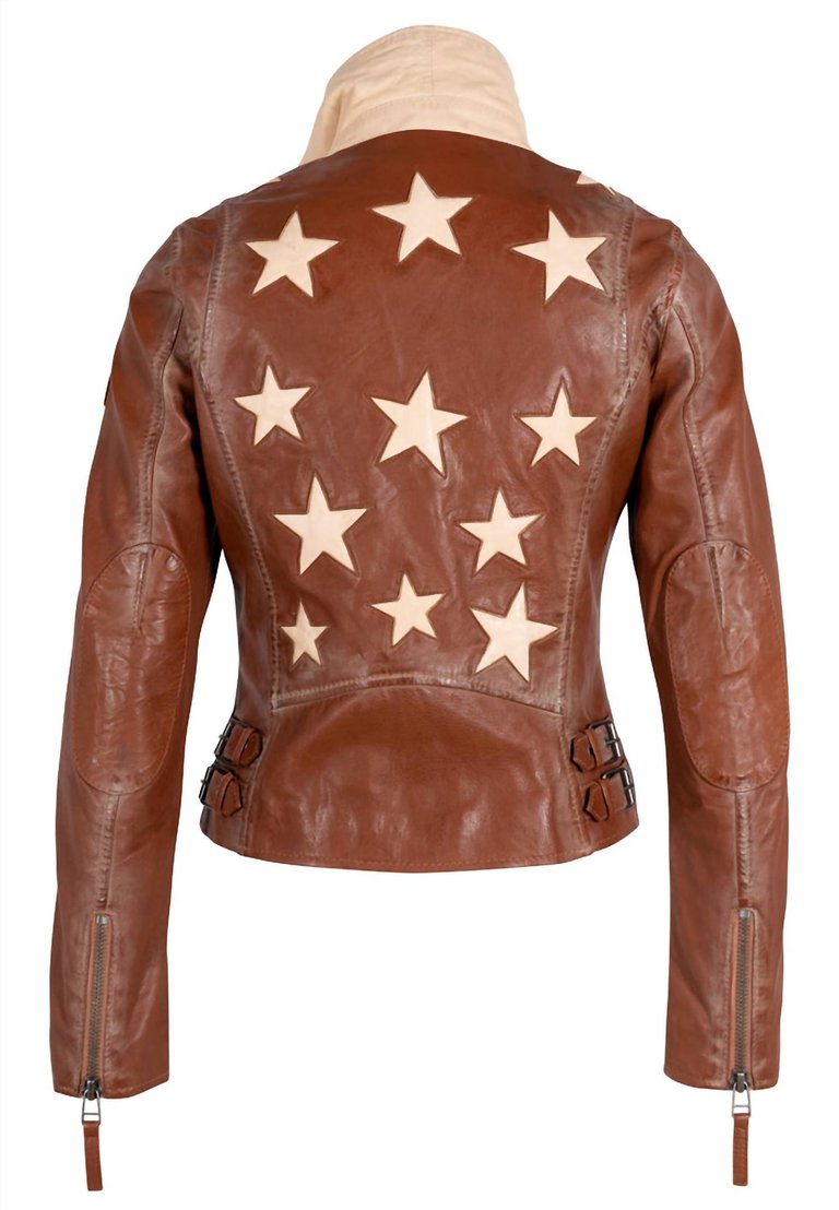 Women's Sheep Star Jacket In Burnt Orange