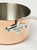 M'150S Copper Saucepan with Lid, Stainless Steel Handle, 1.9QT