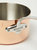 M'150S Copper Saucepan with Lid, Stainless Steel Handle, 2.6QT