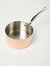 M'150S Copper Saucepan with Lid, Stainless Steel Handle, 2.6QT