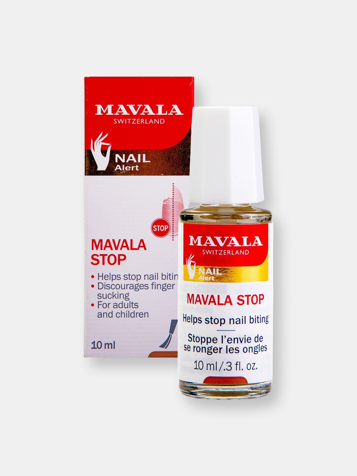 Mavala White Anti-Nail-Biting Polish--Bitter Nail Coating to Prevent Biting  and Encourage Nail Growth