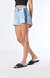 Rosie High Rise Boyfriend Shorts In Light Blue Blocking