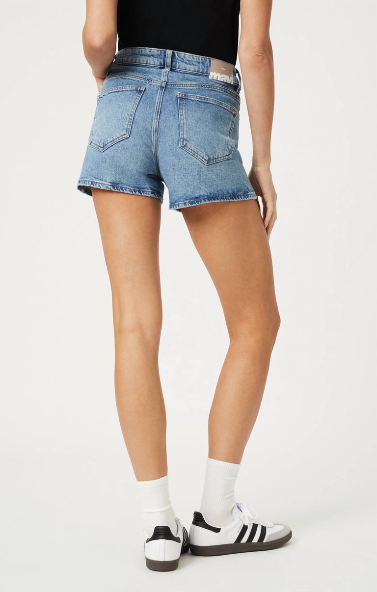 Vella Denim Shorts In Mid Recycled Blue