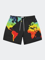 Earth Day Swim Short - Black