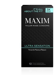 Maxim Ultra Sensation Condoms - 12PK