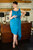 Adele Sheath Dress - Mykonos Blue