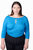 Tamara Keyhole Wrap Top In Blue