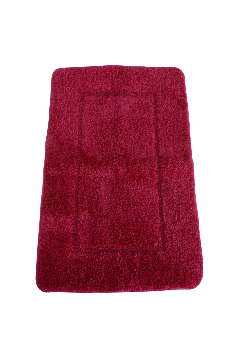 Mayfair Cashmere Touch Ultimate Microfiber Bath Mat (19.6 x 31.4in) - Red