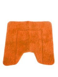 Mayfair Cashmere Touch Ultimate Microfiber Pedestal Mat (Orange) (19.6 x 19.6in) - Orange