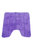 Mayfair Cashmere Touch Ultimate Microfiber Pedestal Mat (Purple) (19.6 x 19.6in) - Purple