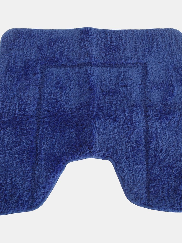 Mayfair Cashmere Touch Ultimate Microfiber Pedestal Mat (Royal) (19.6 x 19.6in) - Royal