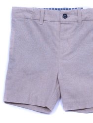 Gray Bermuda Linen Shorts - Gray