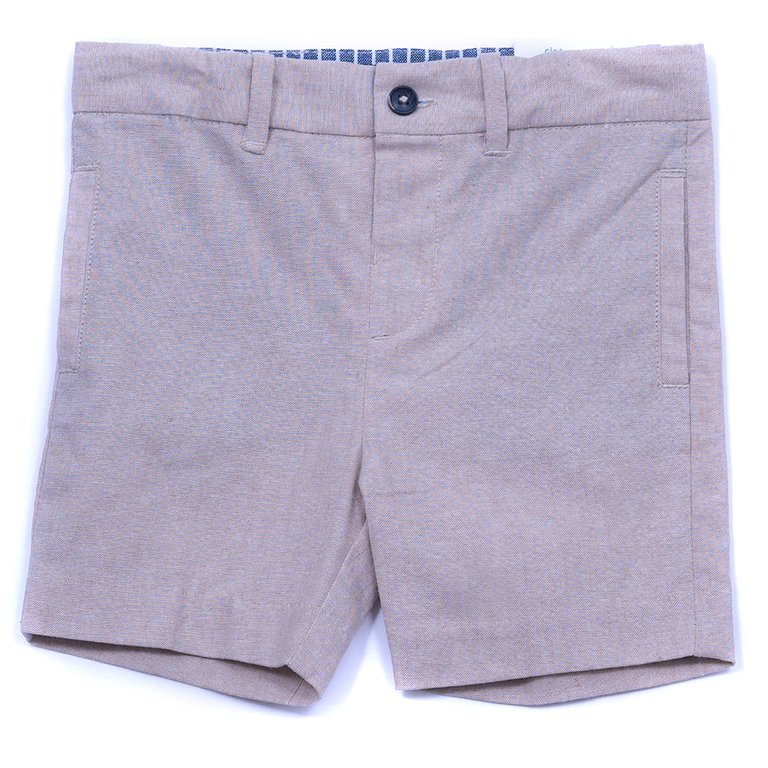Gray Bermuda Linen Shorts - Gray