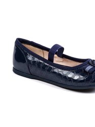 Navy Ballerina Flats - Navy