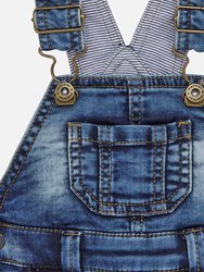 Navy Blue Denim Overalls