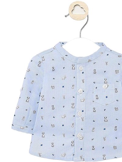 Mayoral Sky Blue Puppy Shirt product