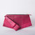 Caro Wristlet - Bordeaux in Salmon Leather