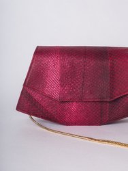 Laia Crossbody Bag - Bordeaux in Salmon Leather