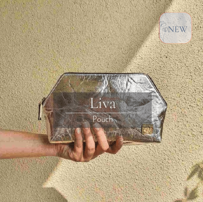 Liva Pouch - Starlight in Pineapple Leather