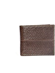 Nue Carlos Bifold Wallet - Lime + Walnut in Salmon Leather