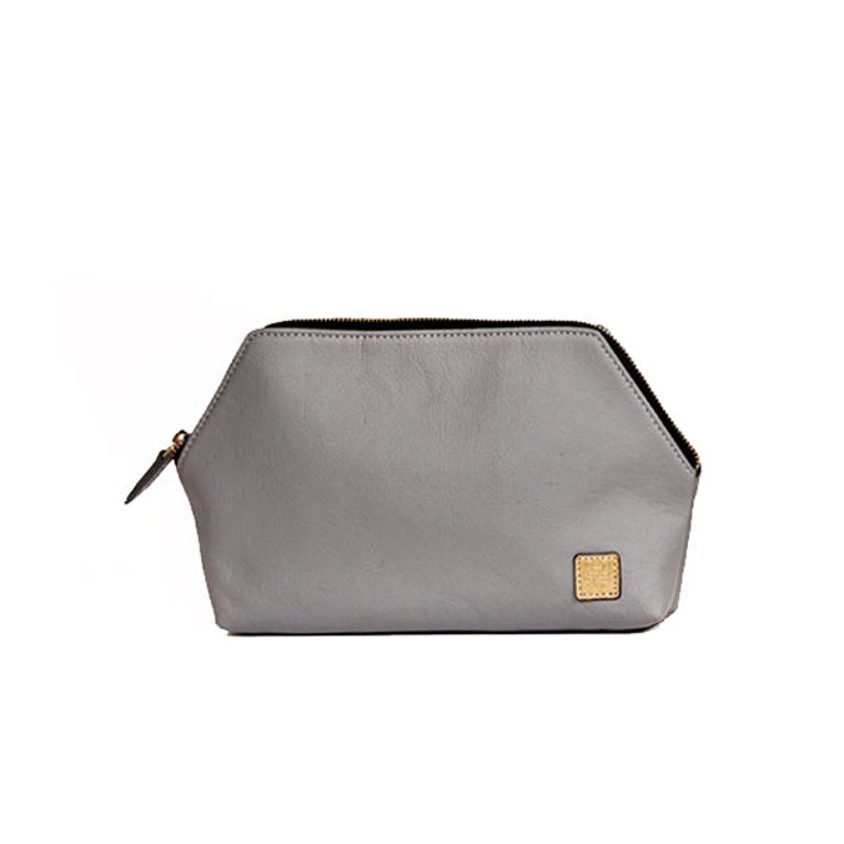 Nue Liva Pouch - Ash Grey in Pineapple Leather