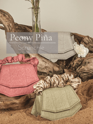 Peony Piña Scrunchie