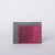 Rio Card Wallet - Slate + Bordeaux in Salmon Leather