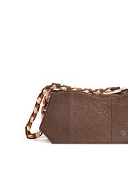 Sienna Baguette Bag - Cocoa in Pineapple Leather