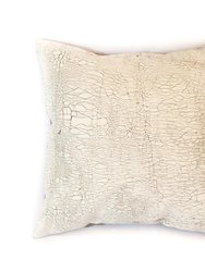 Allover Crackles Off-White Pillow Cover - Off-White
