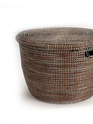 Black Flat Lid Floor Basket