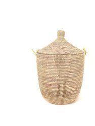 Dou Lid Storage Basket Monochrome Natural - Medium