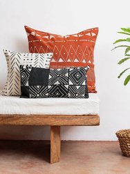 Matika Black Linen Pillow Cover