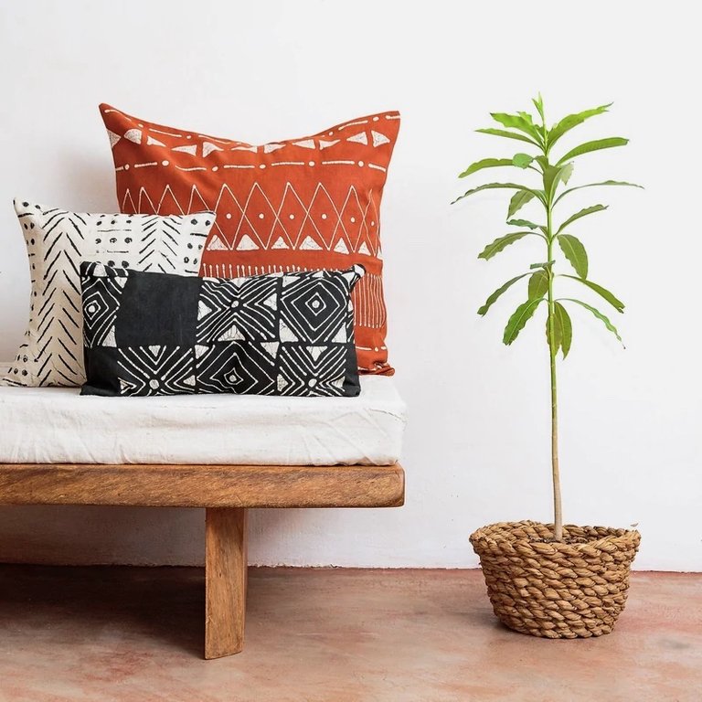 Matika Black Linen Pillow Cover