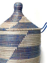 Medium Storage Basket - Blue Stripe