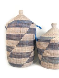 Medium Storage Basket - Blue Stripe