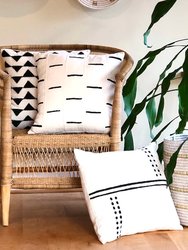 Sadza Dots + Lines Pillow Cover - White