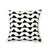 Sadza Triangles Pillow Cover - White