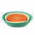 Tabletop Basket Bowl Set - Orange/ Turquoise/ White