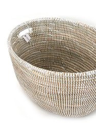 White Oval Basket