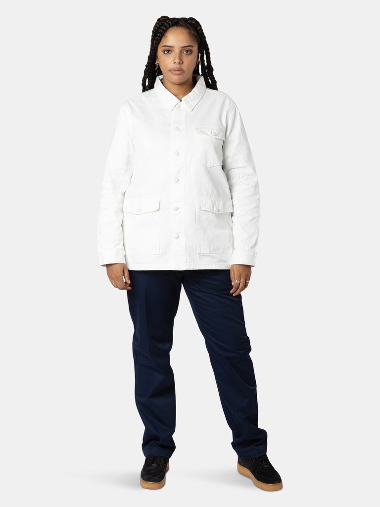 Denim Work Jacket - White