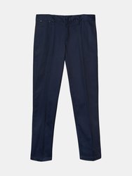 Slim-Fit Polycotton Work Trousers
