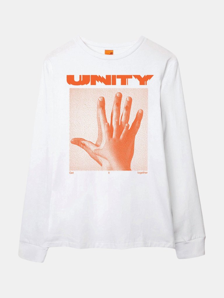 Unity: MCO x Tim Head, Hand L/S T-Shirt - White
