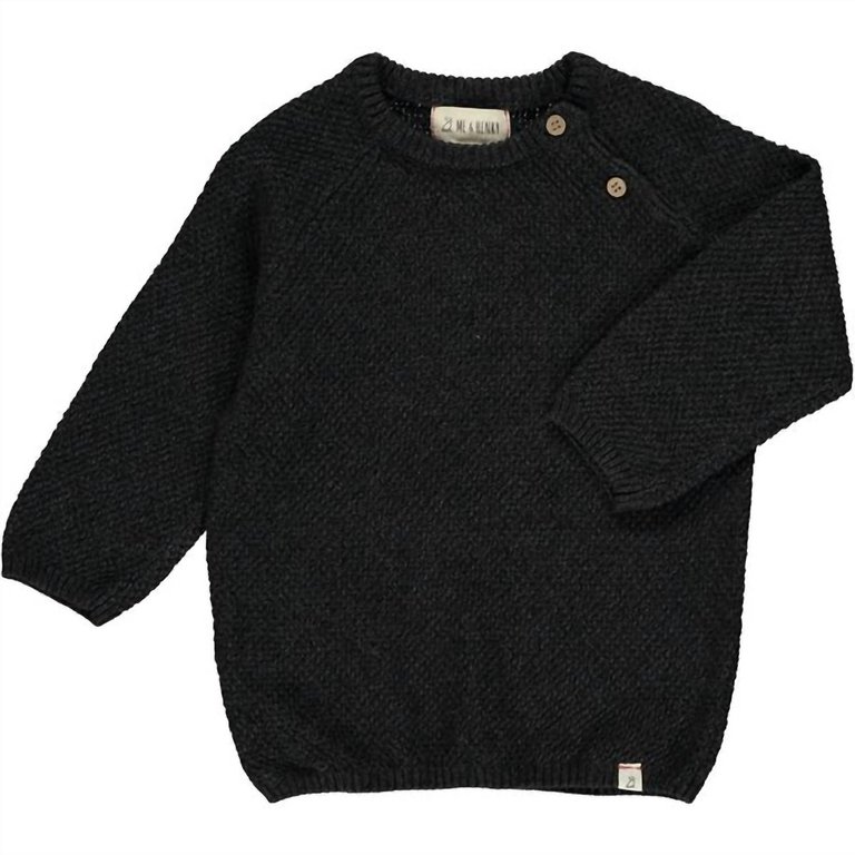 Boy's Roan Sweater In Roan Charcoal