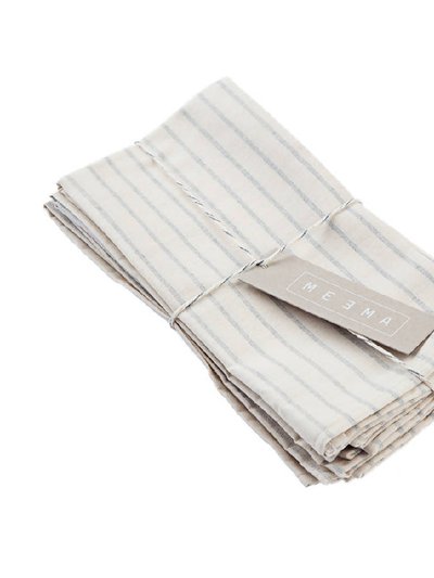 Meema Natural Striped Cotton Napkin - Set Of 4 product