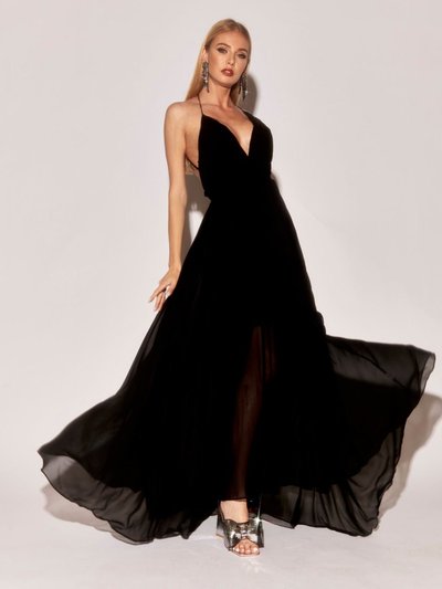 Meghan Fabulous Enchanted Garden Maxi Dress - Black product
